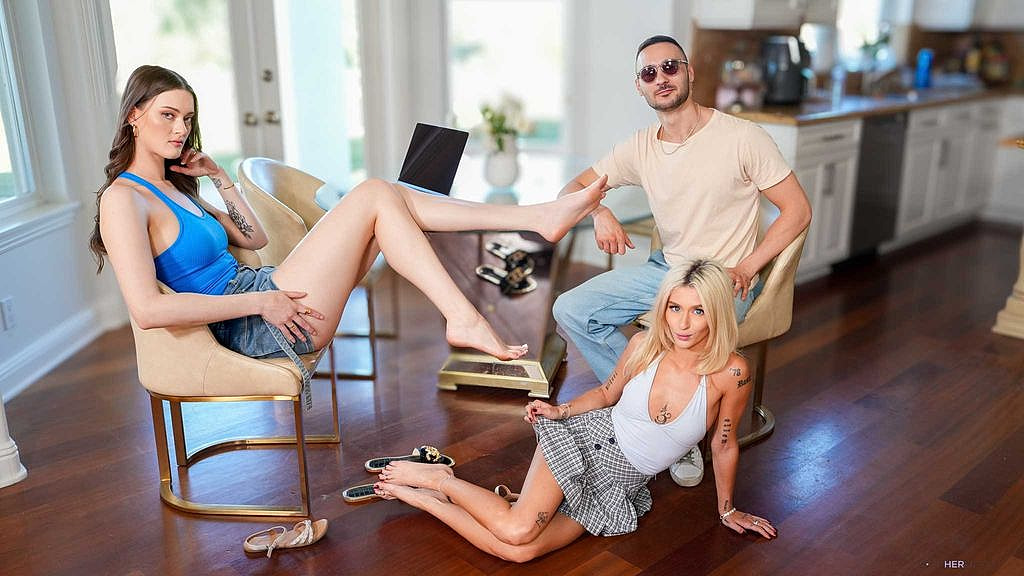 Love Her Feet Emma Rosie, Milan Ponjevic, Olivia Madison David And Goliath Roomates