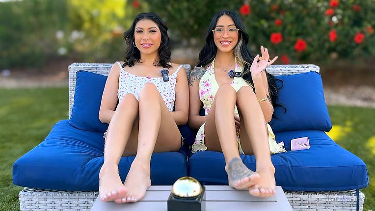 LoveHerFeet-Giselle Amore, Penelope Woods-Behind The Scenes - Latinas' Feet Ventures